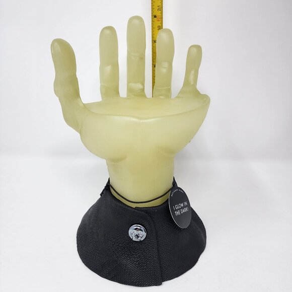 Bath & Body Works Halloween Glow in the Dark Franken Hand 3 wick Candle Holder - Picture 6 of 13